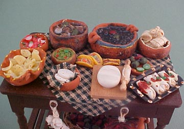 Dollhouse Miniature Taco Mexican Food Kitchen Dinner Room Box Fairy Garden  1:12th Scale Accessories Diorama 