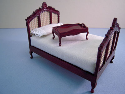 1/2" scale bespaq mahogany elise bed tray