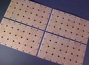 Faux Tile Flooring 1:24 scale