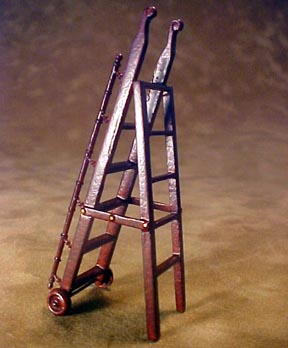 Doll House 12th Scale Wooden Ladder British Made 6 1/2 